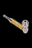 Metal Hand Pipe with Colored Stem