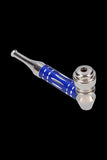 Metal Hand Pipe with Colored Stem