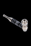 Metal Hand Pipe with Colored Stem