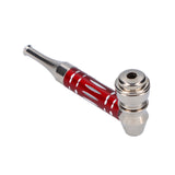 Metal Hand Pipe with Colored Stem