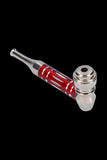 Metal Hand Pipe with Colored Stem