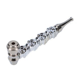 Metal Hand Pipe with Skull Stem