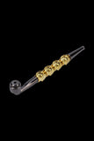Metal 6.5 Inch Hand Pipe with Skull Stem