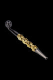 Metal 6.5 Inch Hand Pipe with Skull Stem