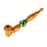 Metal Hand Pipe with Bead on Stem
