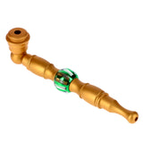 Metal Hand Pipe with Bead on Stem