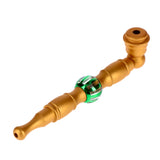 Metal Hand Pipe with Bead on Stem