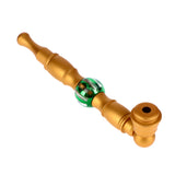 Metal Hand Pipe with Bead on Stem