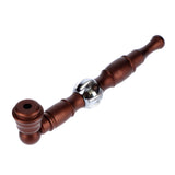 Metal Hand Pipe with Bead on Stem