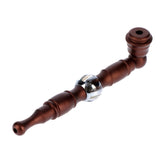 Metal Hand Pipe with Bead on Stem