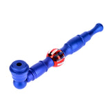 Metal Hand Pipe with Bead on Stem