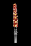 Striped Glass Dab Straw