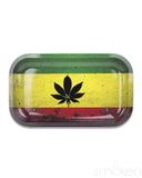 V Syndicate "Rasta Leaf" Metal Rolling Tray