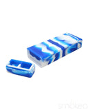 White Rhino Dual Silicone Container w/ Glass Straw & Chillum