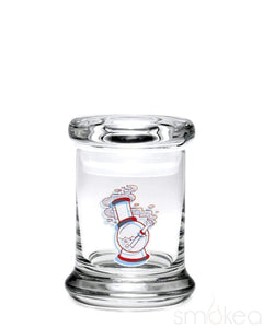 420 Science Glass Pop Top Storage Jar