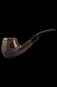 Pulsar Engraved Brandy Cherry Tobacco Pipe