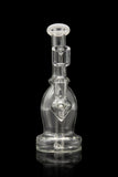 "Dewdrop" Curved Body Dab Rig with Colored Accents