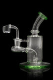 "Green Meanie" Dab Rig with Color Base and Mouthpiece