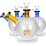 Diamond Glass "SnowBall" Orb Style Bubbler Bong