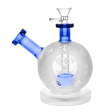 Diamond Glass "SnowBall" Orb Style Bubbler Bong