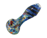 Dichroic Glass Pipe With Twists