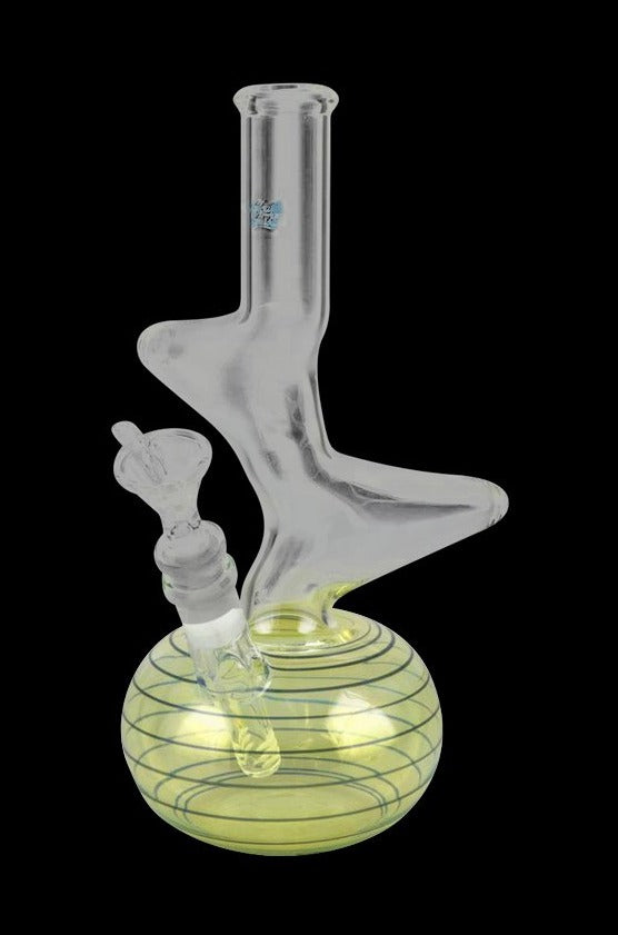 Glowfly Glass Double Warp Water Pipe