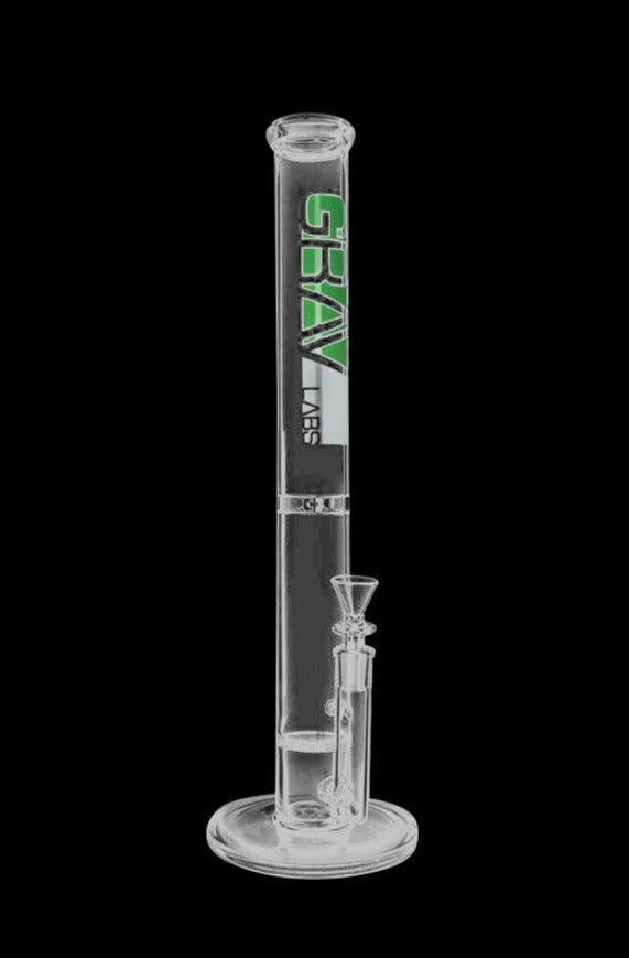 GRAV Straight Tube Water Pipe with a Disc Base