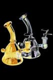 Handbell Iridescent Glass Water Pipe