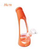 8.5" Horn Silicone & Glass Hybrid Water Pipe