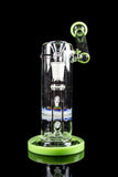"Sand Dollar" Sidecar Water Pipe with Colored Accents