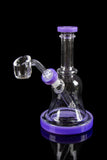 The "Bell Ringer" Mini Bell Dab Rig with Colored Accents