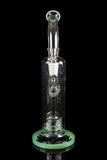 "Throwin' That Neck" Stemless Water Pipe with Seed of Life Perc