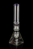 "Ancient Aliens" Pyramid Bong with Diffused Downstem and Stereo Matrix Perc