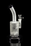 "Mildred" Fancy and Frosted Bent Neck Water Pipe
