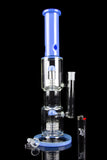 "Morpheus" Double Matrix Water Pipe with Black Accents
