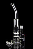 Tall Bent Neck Double Disc Perc Water Pipe