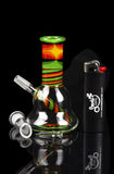 Rasta Swirl Beaker Mini Rig