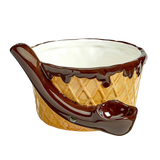 Ice Cream Waffle Cone Roast & Toast Bowl Pipe