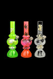 Mini Acrylic Bubble Water Pipe with Grinder Base