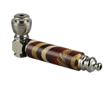 Rainbow Wood & Stainless Steel Hand Pipe