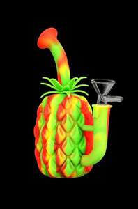 The Pineapple Bong - Silicone Water Pipe with Glass Bowl