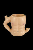 "Six Pack Stud" Ceramic Coffee Mug Pipe