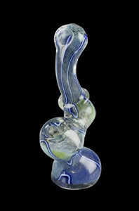 "Boomer" Worked Fritted Bubbler Hand Pipe