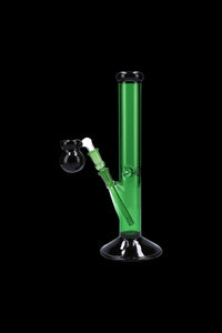 Colored Glass Straight Ice Bong - 12 Inch
