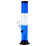 Acrylic Bong with Arched Perc Glass Downstem and Herb Bowl