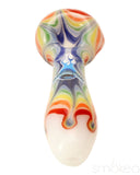 Chameleon Glass Rainbow Splat Spoon Hand Pipe