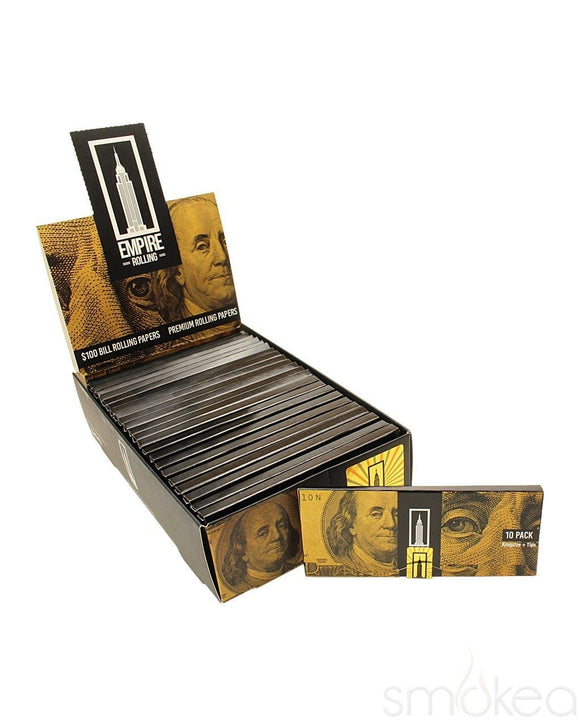 Empire Benny Pack $100 Dollar Bill Rolling Papers w/ Tips