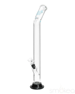 Glowfly Glass 18" Bent Straight Bong w/ Removable Base