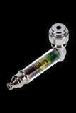 Metal Hand Pipe with Rasta Themed Acrylic Wrap