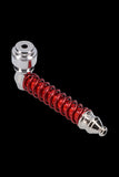 Metal Hand Pipe with Colored Spiral Body